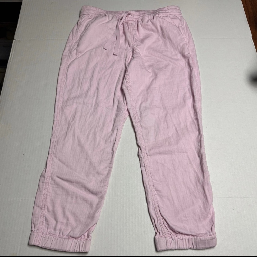 J. Crew Tall Point Sur Womens Seaside Cropped Jogger In Pink Size: 10T